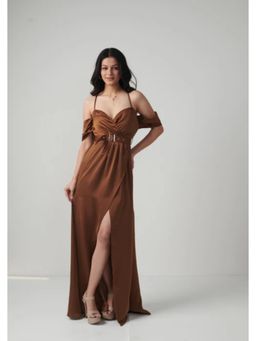 SEORAA - Caramel Cascade Dress