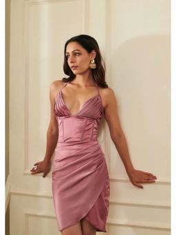 SEORAA - Serena Satin Pleated Dress