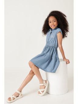 One Friday - Girls Blue Denim Dress