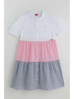 One Friday - Girls Multi-Color Regular Dress