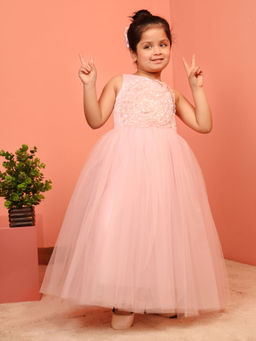 Toy Balloon Kids - Pink Girls Party Wear Dress