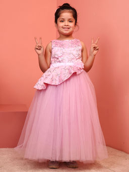Toy Balloon Kids - Pink Girls Party Wear Dress