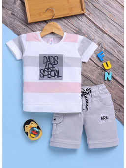 Toonyport - Boys Multi-Color Printed Cotton T-shirt and Shorts (Set of 2)