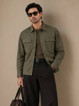 XKIND - Olive Lightweight Utility Shirt