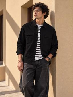 XKIND - Black Lightweight Utility Shirt