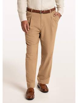 TERRA LUNA - Beige Rune Sand Dune Men's Smart Fit Pant