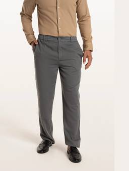 TERRA LUNA - Grey Vito Titanium Men's Smart Fit Pant