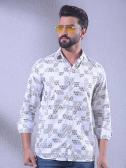 CRIMSOUNE CLUB - Multi-Color Cotton Full Sleeves Shirt