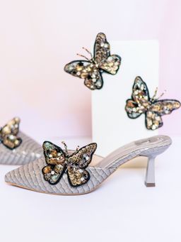 UrbanSway - Papillion Grey Mules