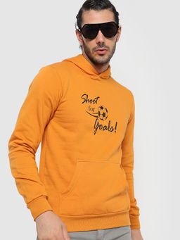 Campus Sutra - Men Printed Hooded Sweatshirt