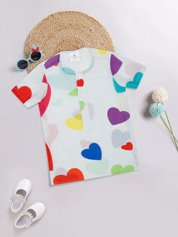 Little Musketeer - Hearts Short Kurta