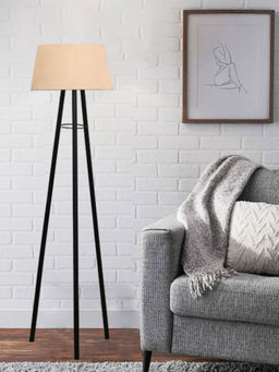 Homesake - Metal Tripod Floor Lamp Light Tripod Khadi