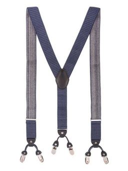 The Tie Hub - Navy Blue Y-Back Clip-On Suspender