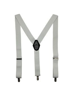 The Tie Hub - White Y-Back Single Clip Suspender
