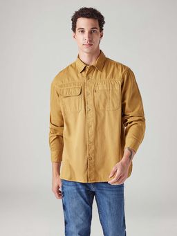 Levi's - Mustard Solid/Plain Collar Neck Casual Shirt