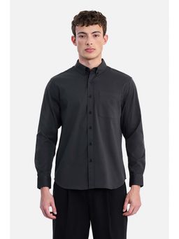 Snitch - Grey Stripes Collar Neck Casual Shirt