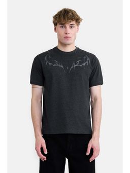 Snitch - Black Graphic Crew Neck Casual T-Shirt