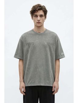 Snitch - Grey Graphic Crew Neck Casual T-Shirt