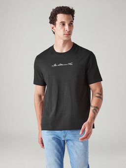 Levi's - Black Paisley Crew Neck Casual T-Shirt