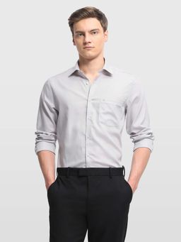 Arrow - Grey Stripes Collar Neck Formal Shirt