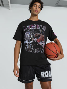 Puma - Melo Iridescent Hornets Mens Black Tees