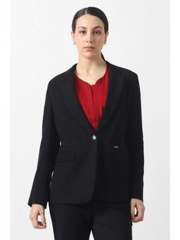 Van Heusen - Womens Black Solid Blazer