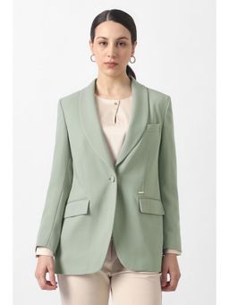 Van Heusen - Womens Green Textured Blazer