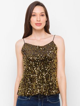 Globus - Black Embellished Top
