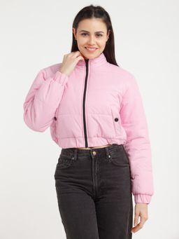 Zink London - Womens Pink Solid Jacket