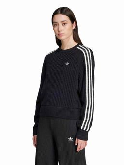 adidas Originals - Black Cotton Full Sleeves Training Sweatshirt
