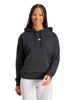 adidas - Black Cotton Full Sleeves Training Hoodie