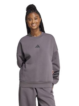 adidas - Grey Polyester Full Sleeves Training Sweatshirt