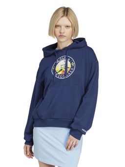 adidas Originals - Blue Cotton Full Sleeves Training Hoodie