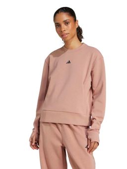 adidas - Peach Polyester Full Sleeves Training Sweatshirt