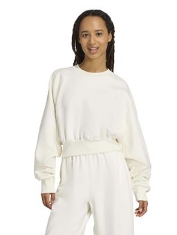 adidas - White Polyester Full Sleeves Training Sweatshirt