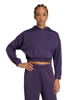 adidas - Purple Polyester Full Sleeves Training Hoodie