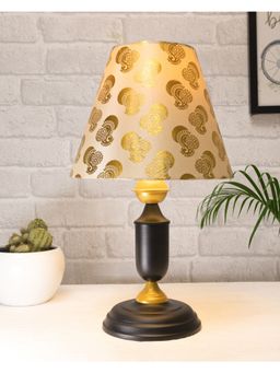 Homesake - Murphy Black Table Lamp Gold Peacock