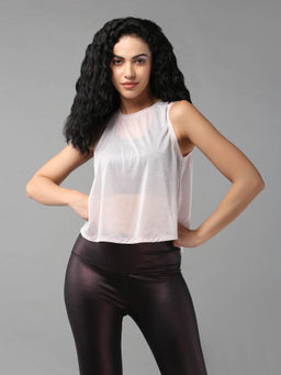 Tuna London - Powder Pink Sheer Top