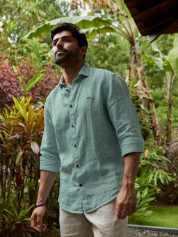 Andamen - Opal Fade Green Regular Fit Shirt