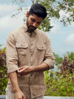 Andamen - Indian Brown Explorer Regular Fit Shirt