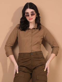 CRIMSOUNE CLUB - Women Brown Shirt