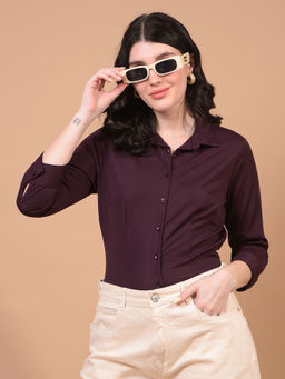 CRIMSOUNE CLUB - Women Purple Shirt