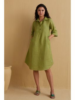 YELL - The Taryn Dress-Olive