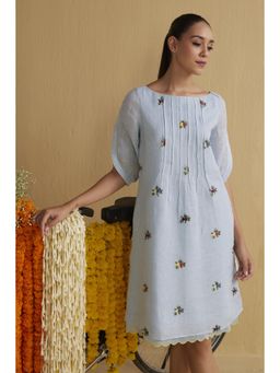 YELL - The Mehir Dress-Blue