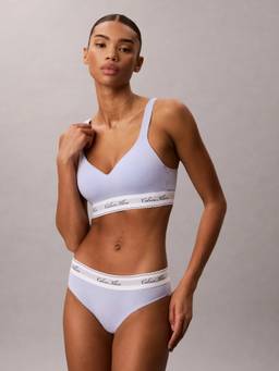 Calvin Klein - Purple Solid Mid Rise Bikini-Brief