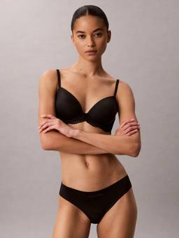 Calvin Klein - Black Solid Mid Rise Bikini-Brief