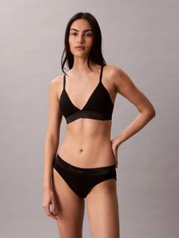 Calvin Klein - Black Solid Mid Rise Bikini-Brief