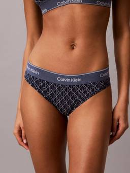 Calvin Klein - Blue Logo Mid Rise Bikini-Brief