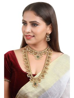 GRIIHAM - Antique Finish Ambani Inspired Jewellery Set