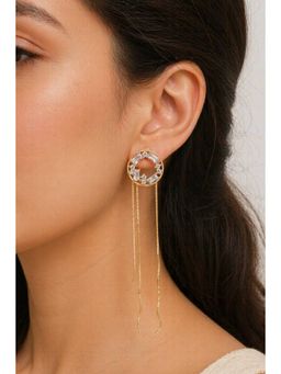 RUHA JEWELS - Nova Rosegold Drop Silver Earrings